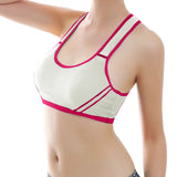 Women Yoga Fitness Stretch Workout Tank Top Seamless Racerback Padded Sports Bra - LEGGINGS 'N' THINGS