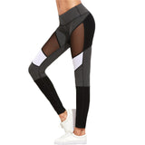 SHEIN Casual Leggings Women Fitness Leggings Color Block Autumn Winter Workout Pants New Arrival Mesh Insert Leggings - LEGGINGS 'N' THINGS