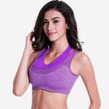 Women Sport Gym Yoga Workout Bra Running Padded Fitness Tops Vest Hot BK L - LEGGINGS 'N' THINGS