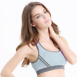 Women Padded Bra Top Athletic Vest Gym Fitness Sports Yoga Stretch PK/S - LEGGINGS 'N' THINGS