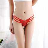 Women Sexy Lace Briefs Panties Thongs G-string Lingerie Underwear BK - LEGGINGS 'N' THINGS