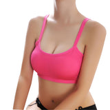 Women Lady Sports Yoga Athletic Solid Wrap Chest Strap Vest Tops Bra BK - LEGGINGS 'N' THINGS