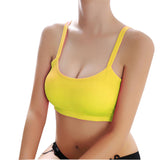 Women Lady Sports Yoga Athletic Solid Wrap Chest Strap Vest Tops Bra BK - LEGGINGS 'N' THINGS