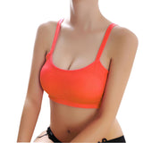 Women Lady Sports Yoga Athletic Solid Wrap Chest Strap Vest Tops Bra BK - LEGGINGS 'N' THINGS