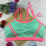 Women Lady Sports Yoga Athletic Solid Wrap Chest Strap Vest Tops Bra - LEGGINGS 'N' THINGS