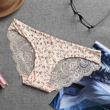 Women lace Panties Seamless Cotton Panty Hollow briefs Underwear BG/L - LEGGINGS 'N' THINGS