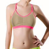 Women Lady Sports Yoga Athletic Solid Wrap Chest Strap Vest Tops Bra BG - LEGGINGS 'N' THINGS