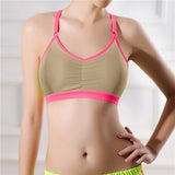 Women Lady Sports Yoga Athletic Solid Wrap Chest Strap Vest Tops Bra BG - LEGGINGS 'N' THINGS