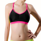 Women Lady Sports Yoga Athletic Solid Wrap Chest Strap Vest Tops Bra BG - LEGGINGS 'N' THINGS