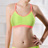 Women Lady Sports Yoga Athletic Solid Wrap Chest Strap Vest Tops Bra BG - LEGGINGS 'N' THINGS