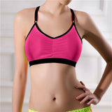 Women Lady Sports Yoga Athletic Solid Wrap Chest Strap Vest Tops Bra BG - LEGGINGS 'N' THINGS