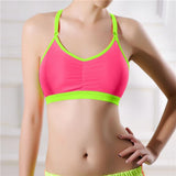 Women Lady Sports Yoga Athletic Solid Wrap Chest Strap Vest Tops Bra BG - LEGGINGS 'N' THINGS