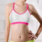 Women Lady Sports Yoga Athletic Solid Wrap Chest Strap Vest Tops Bra BG - LEGGINGS 'N' THINGS