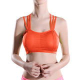 Women Lady Sports Yoga Athletic Solid Wrap Chest Strap Vest Tops Bra BG - LEGGINGS 'N' THINGS