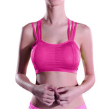 Women Lady Sports Yoga Athletic Solid Wrap Chest Strap Vest Tops Bra BG - LEGGINGS 'N' THINGS