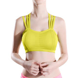 Women Lady Sports Yoga Athletic Solid Wrap Chest Strap Vest Tops Bra BG - LEGGINGS 'N' THINGS