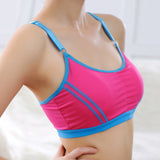 Women Lady Sports Yoga Athletic Solid Wrap Chest Strap Vest Tops Bra BK - LEGGINGS 'N' THINGS