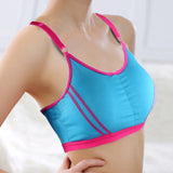 Women Lady Sports Yoga Athletic Solid Wrap Chest Strap Vest Tops Bra BK - LEGGINGS 'N' THINGS