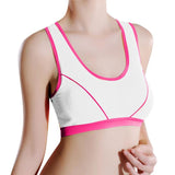 Women Lady Sports Yoga Athletic Solid Wrap Chest Strap Vest Tops Bra BG - LEGGINGS 'N' THINGS