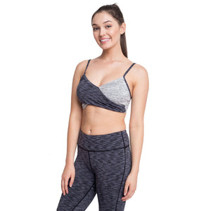 CONTRASTED COLOR SPORTS BRA - LEGGINGS 'N' THINGS